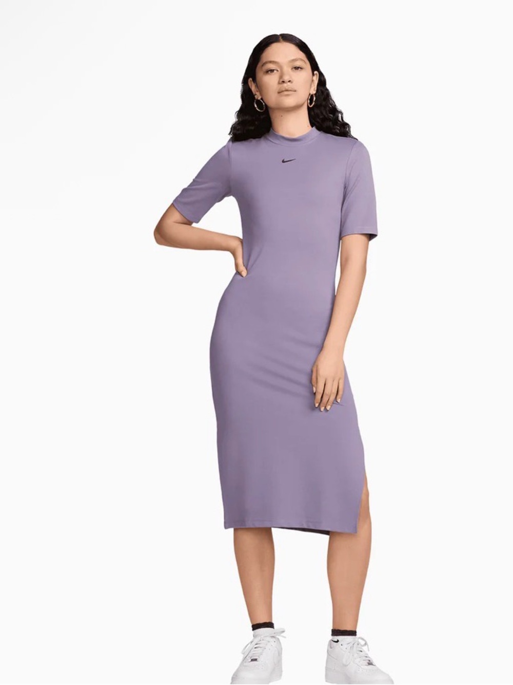 Nike Lavender Midi Tee Dress
